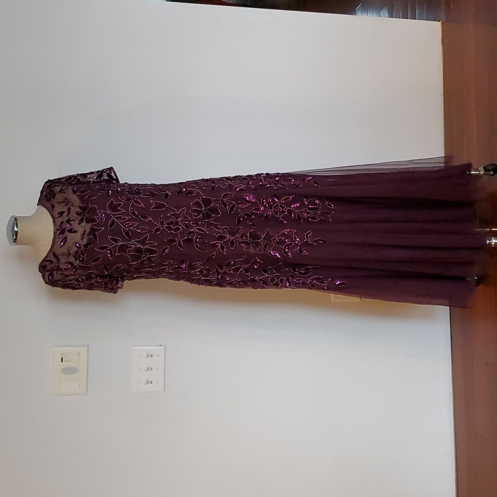 Adrianna Papell purple Sequin dress size 16